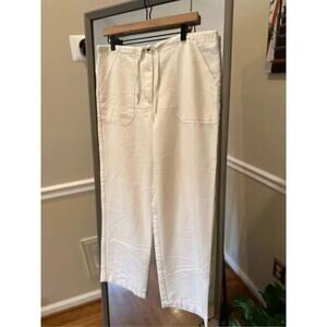 Caribbean Joe Linen Drawstring Pants Small